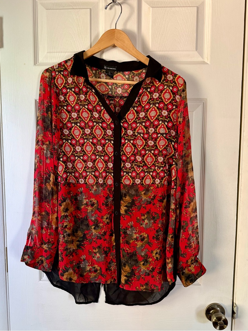 Semi Sheer Blouse